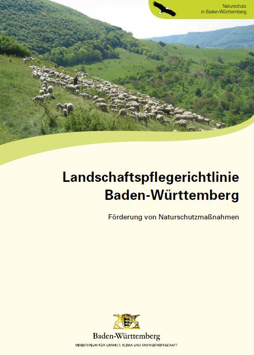 Titelbild: Broschüre Landschaftspflegerichtlinie