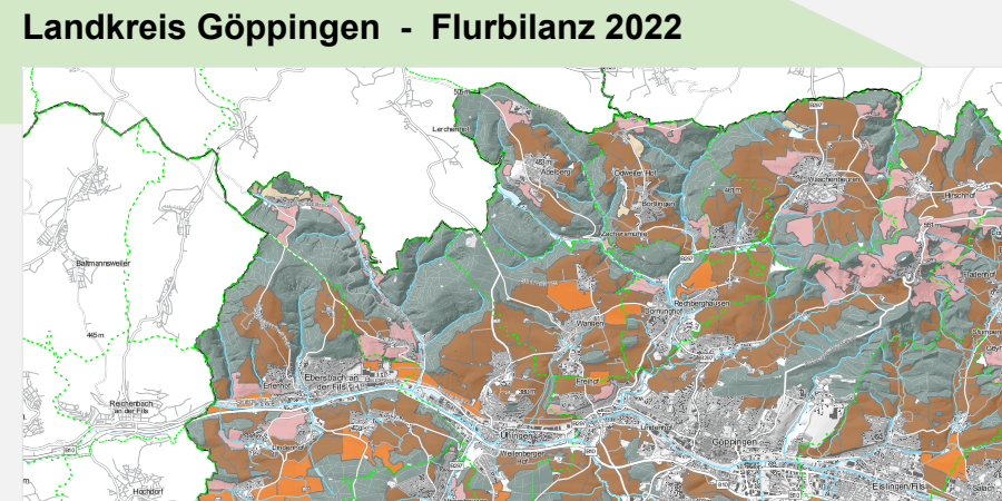 Ausschnitt einer Flurbilanzkarte