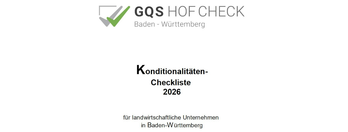 Deckblatt Konditionalitäten Checkliste 2026