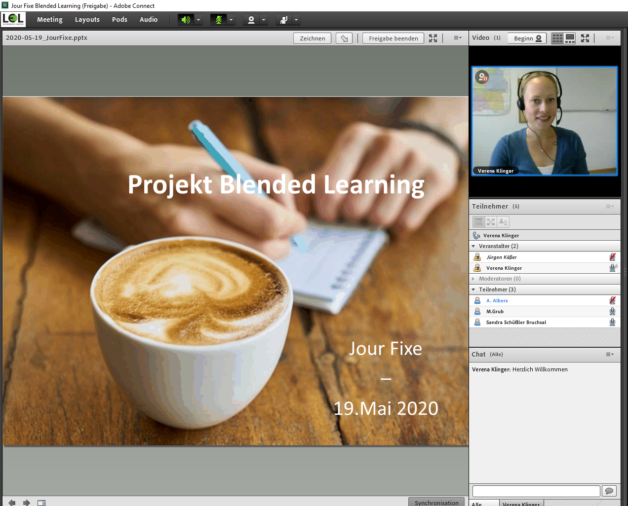 Screenshot Jour Fixe Blended Learning